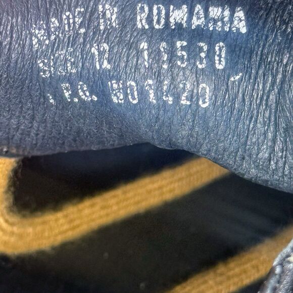 Kenneth Cole Reaction 2Tone Black/Brown Leather Lace Up Casual Men Shoes Size 12 - Picture 8 of 9